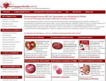 Tablet Screenshot of muttertagsgeschenke-abc.de